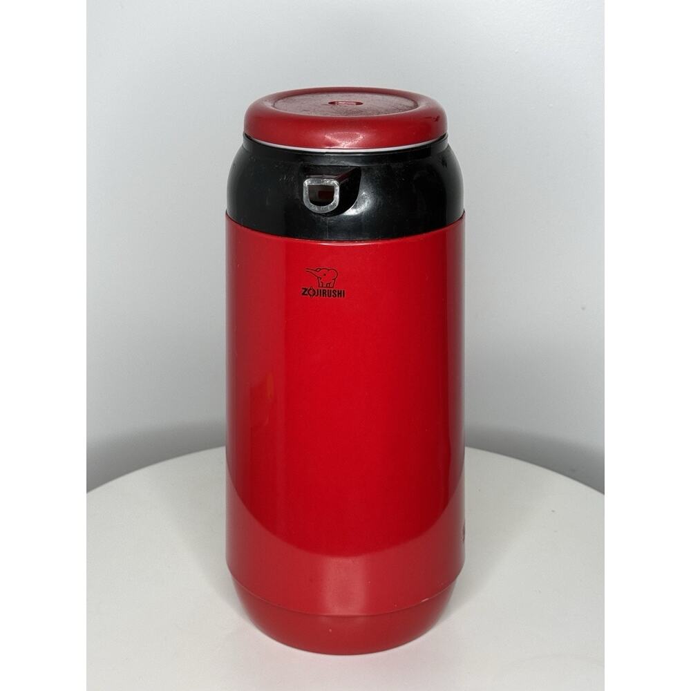 Zojirushi AFFE-10 Vintage Thermal Carafe 1.0L Red Glass Lined Coffee Pot Japan
